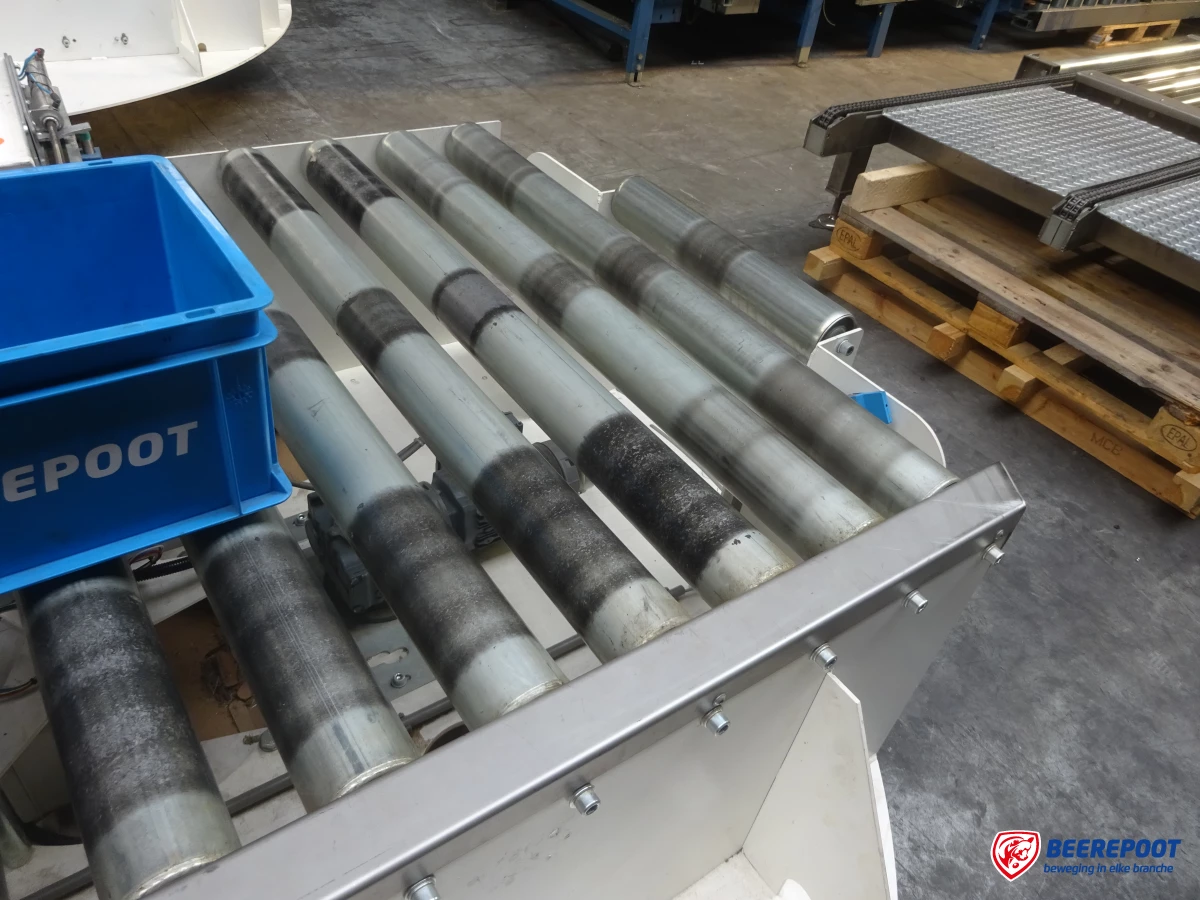 Roterende rollenbaanwissel